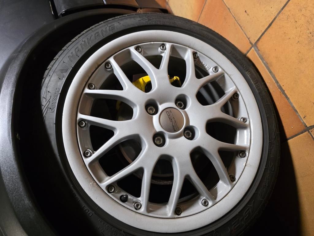 À échanger : jantes 16 pouces BBS 4x100, Autos : Pièces & Accessoires, Pneus & Jantes, Enlèvement, Pneu(s)