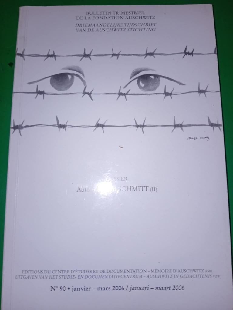 boek van de auschwitz stichting dossier  carl schmitt, Tweede Wereldoorlog, Ophalen of Verzenden, Zo goed als nieuw, Auschwitz stichting
