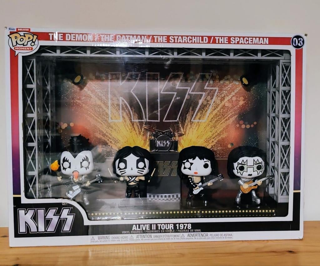 KISS Funko Pop Alive II Tour 1978 box, Ophalen of Verzenden, Zo goed als nieuw
