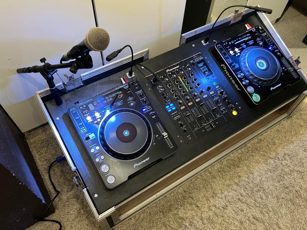 2x Pioneer CDJ-1000MK3 + 1 DJM-800 in flightcase, Ophalen, Gebruikt, Dj-set, Pioneer