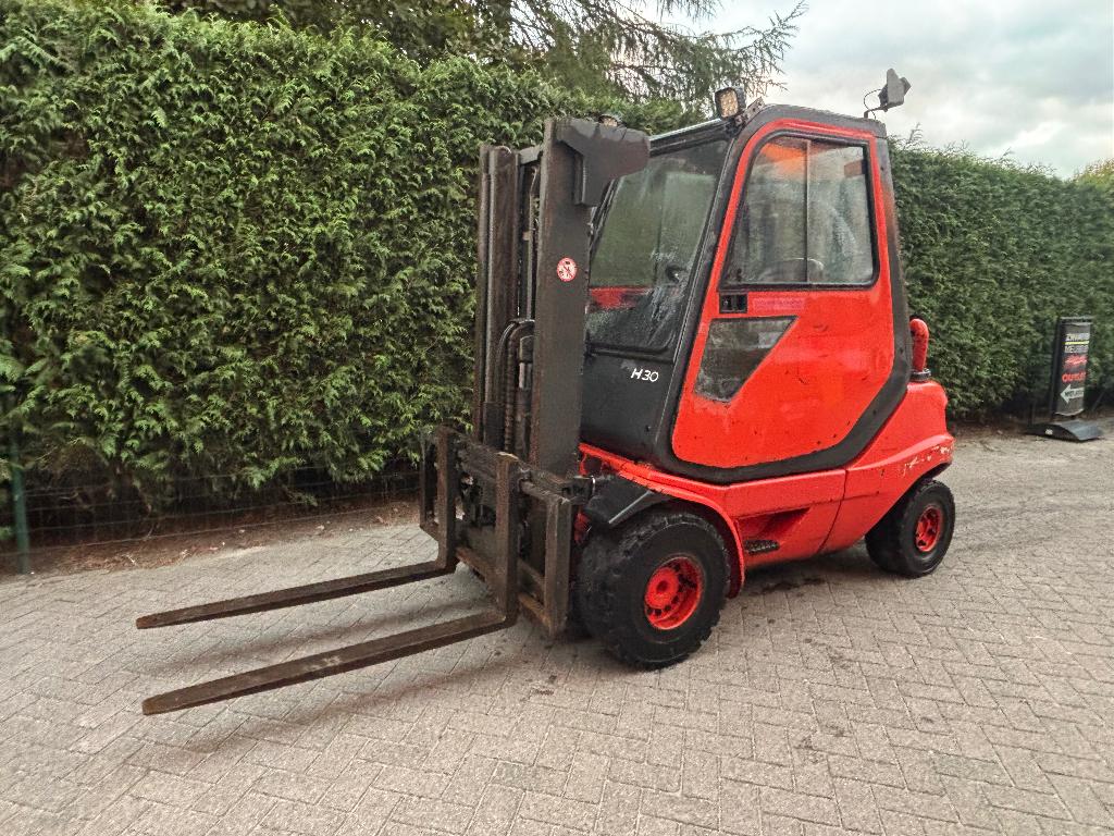 Super sterke Linde H30 diesel met side shift, Ophalen, 3000 tot 4000 kg, Diesel, LINDE
