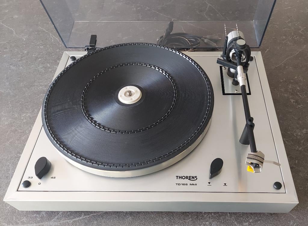 Thorens TD166 MKII platine vinyle, Enlèvement, Utilisé, Tourne-disque, Thorens