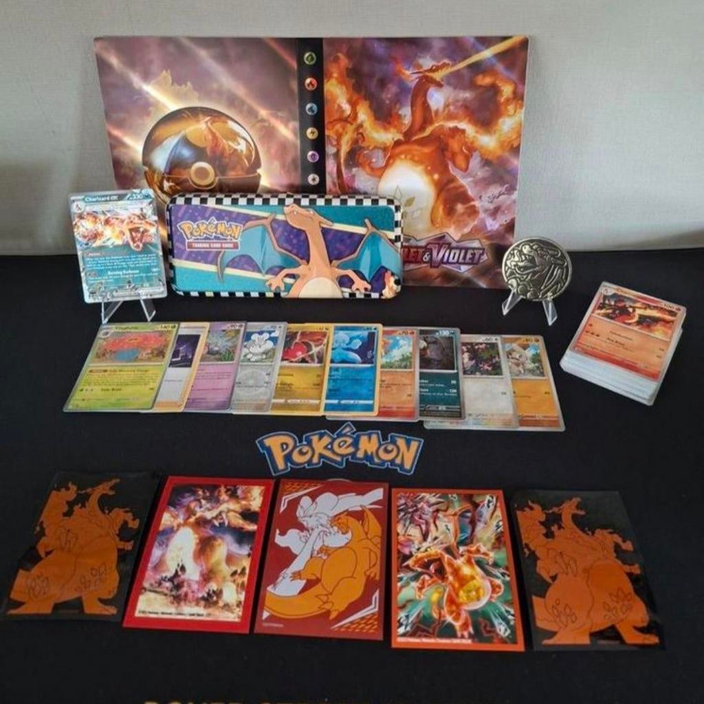 Set Pokémon Charizard avec dossier de collection et boîte à, Enlèvement ou Envoi
