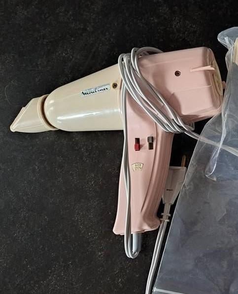 Moulinex haardroger, föhn, vintage, werkt perfect, Ophalen of Verzenden, Zo goed als nieuw, Haarverzorging