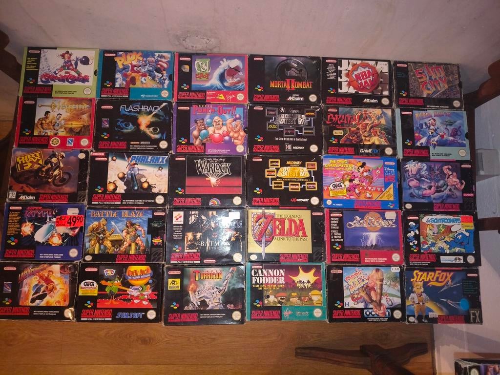 Super nes verzameling, Ophalen
