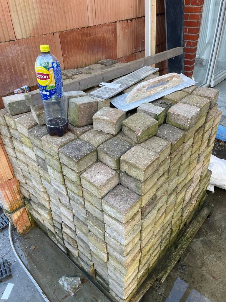 12M2 Klinkers, Jardin & Terrasse, Béton, Enlèvement, Utilisé, Briques