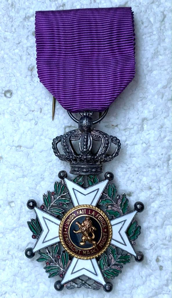 Medaille, Ridder in de Orde vn Leopold-1, Burger 2-TL versie, Ophalen of Verzenden, Landmacht, Lintje, Medaille of Wings