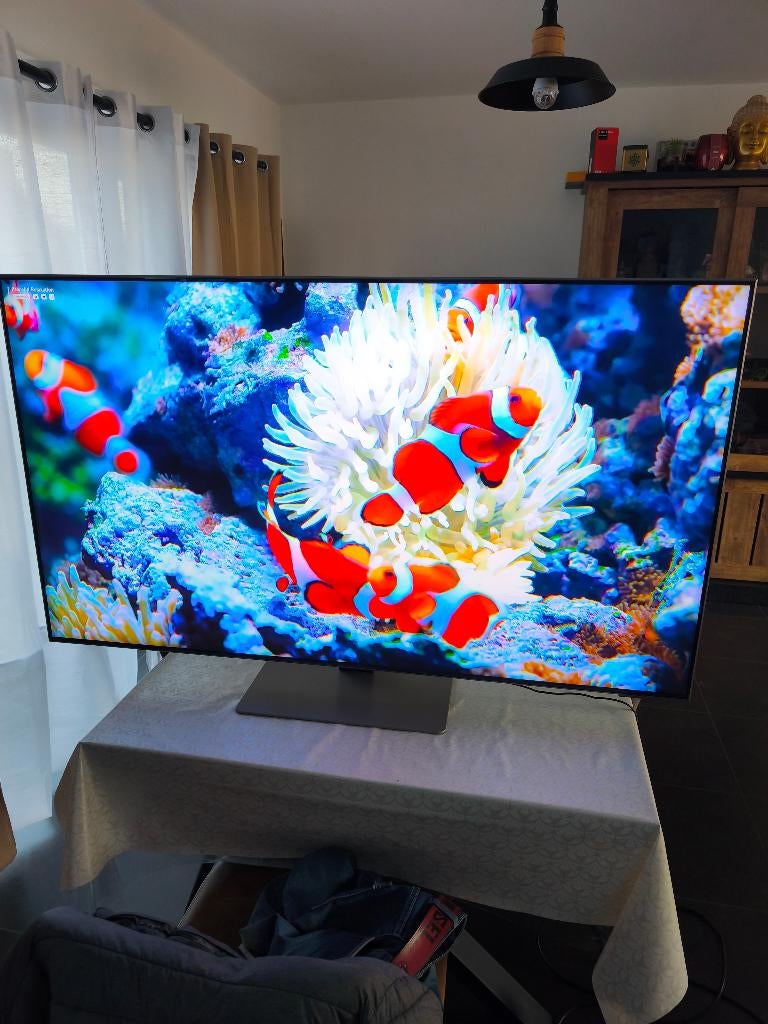 tv Samsung 55 pouces neo qled haut de gamme garantie !, Ophalen, 120 Hz, Samsung, 100 cm of meer