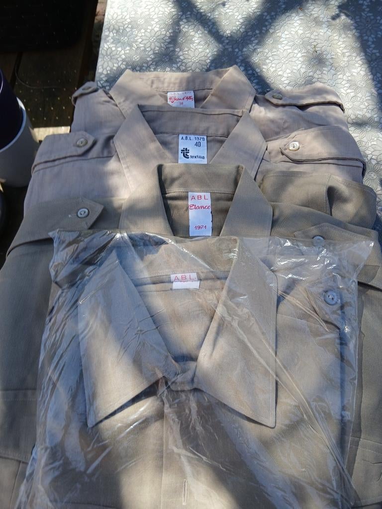 Chemises Abl. Elanco, textila et jean d'artes, formant., Collections, Enlèvement ou Envoi