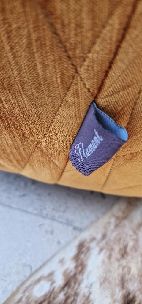 Fauteuil met poef Flamant, Maison & Meubles, Enlèvement, Comme neuf, Tissus