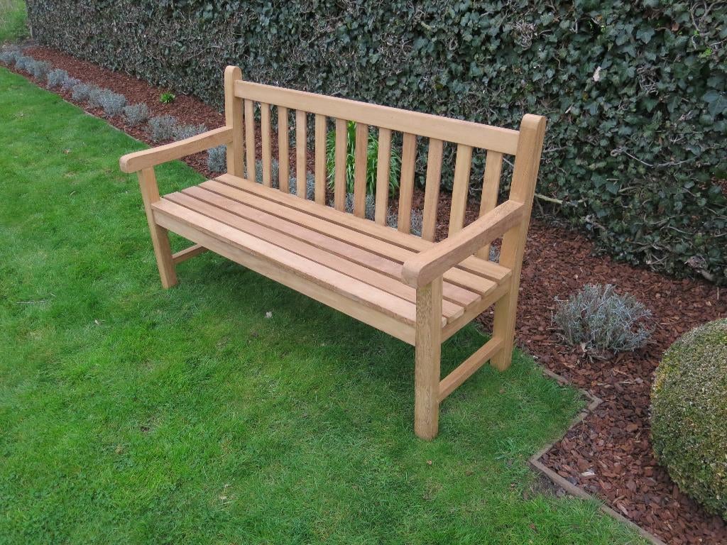 te koop klassieke teak tuinbank mooie prijs, Ophalen, Nieuw, Teakhout