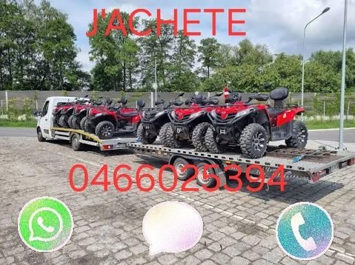 J'Achete tout le type des Quade dans tout regione Belgiq, Motos