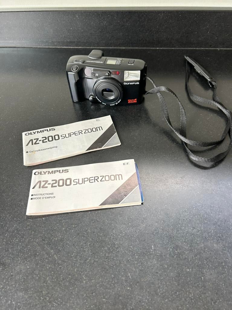 Vintage Olympus fotocamera AZ-200 Superzoom, TV, Hi-fi & Vidéo, Appareils photo analogiques, Enlèvement, Olympus