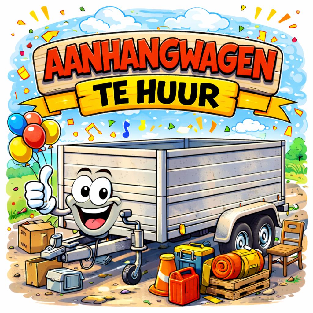 Aanhangwagen 750 kilo te huur, Enlèvement