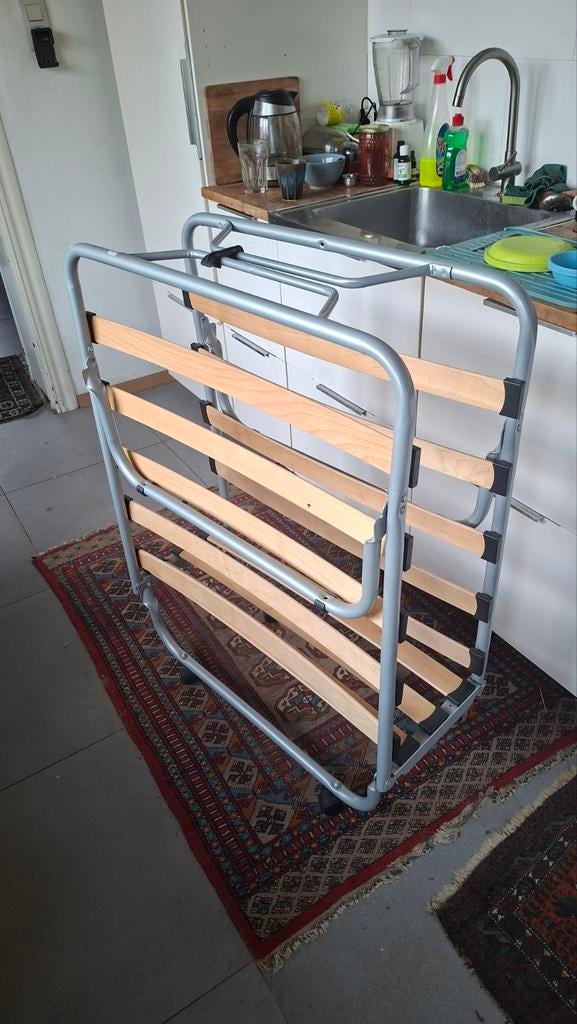 Lit d'appoint pour 1 personne, 90x200 cm. Comme neuf., 90 cm, Gris, Enlèvement, 200 cm