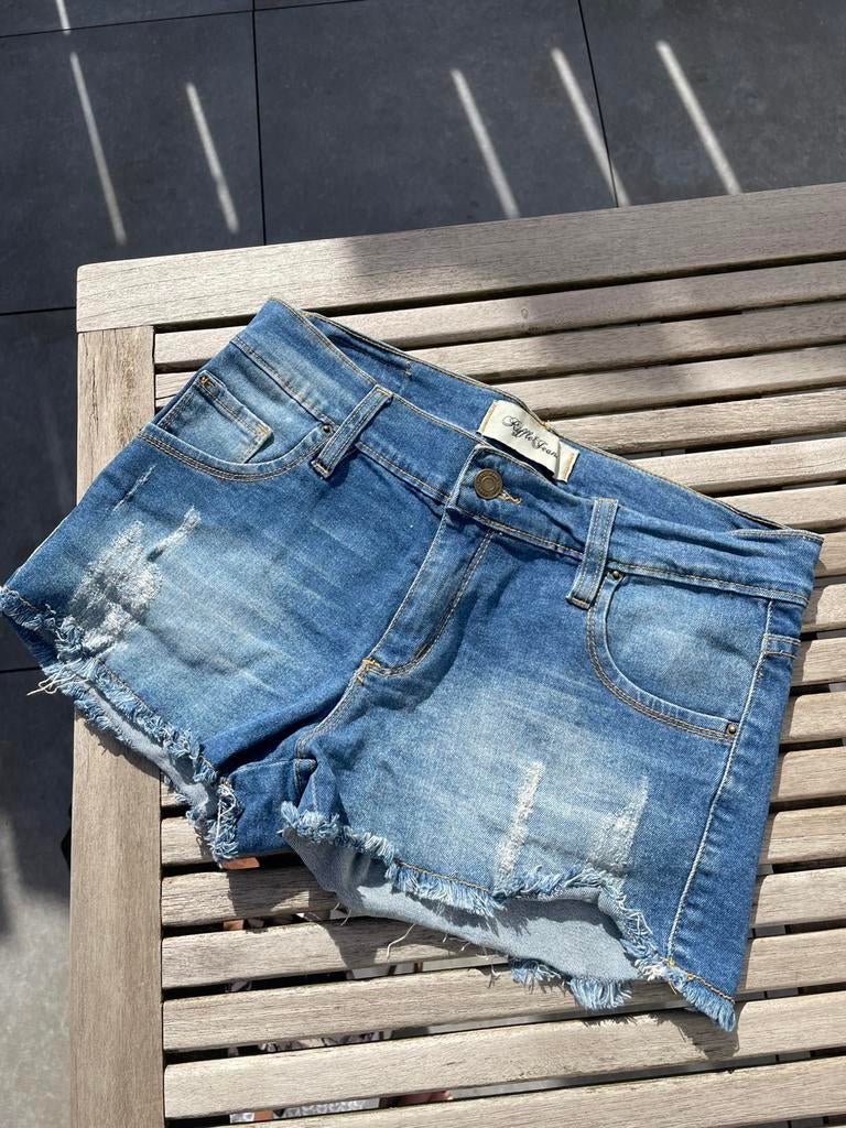 Jeans short, Ophalen of Verzenden, Zo goed als nieuw, Blauw, W28 - W29 (confectie 36)