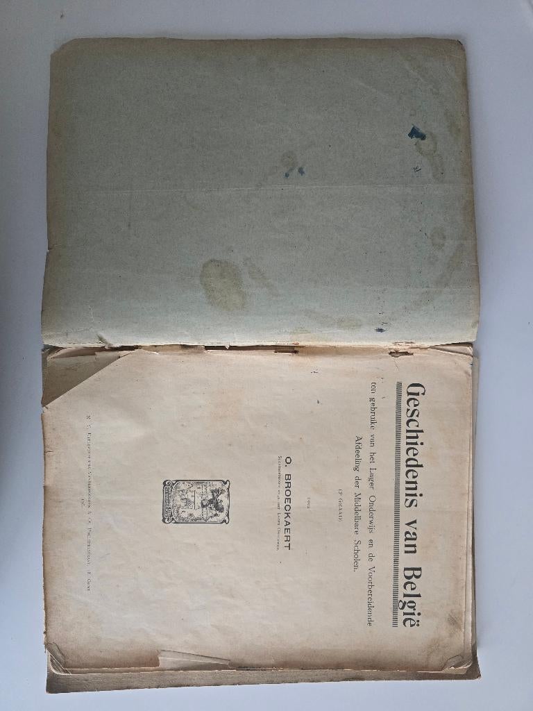 OUDE GESCHIEDENIS BOEK 1934 VAN BELGIË en andere boeken, Boeken, Geschiedenis | Nationaal, Ophalen