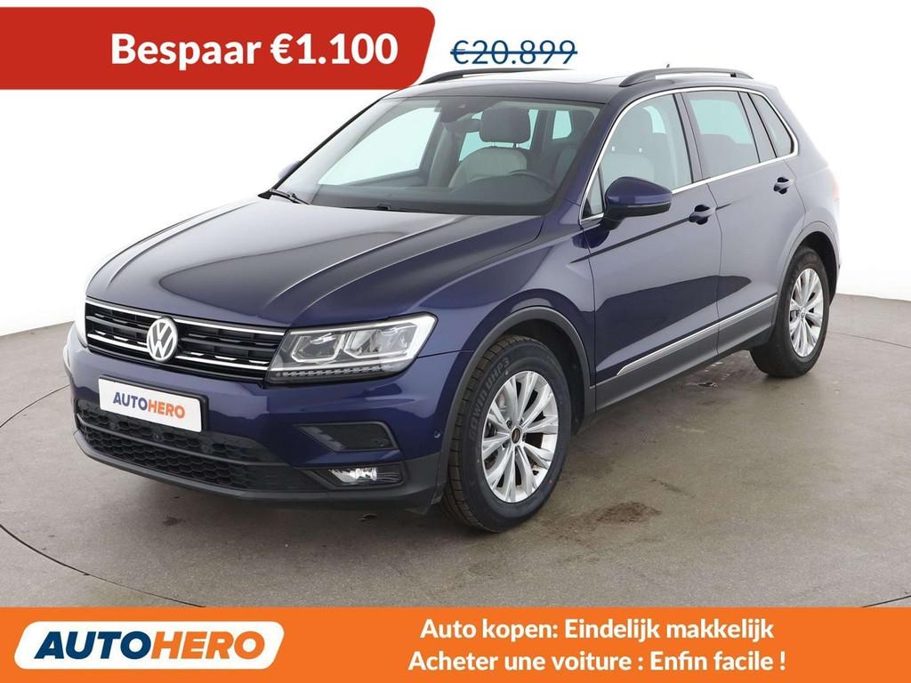 Volkswagen Tiguan 1.5 TSI ACT Comfortline BlueMotion, Auto's, Blauw, Leder, 5 zetels, 5 deurs
