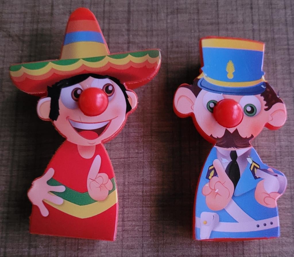 Efteling - Carnaval Festival: 2 figuurtjes, Collections, Efteling, Enlèvement ou Envoi, Comme neuf, Statue ou Poupée