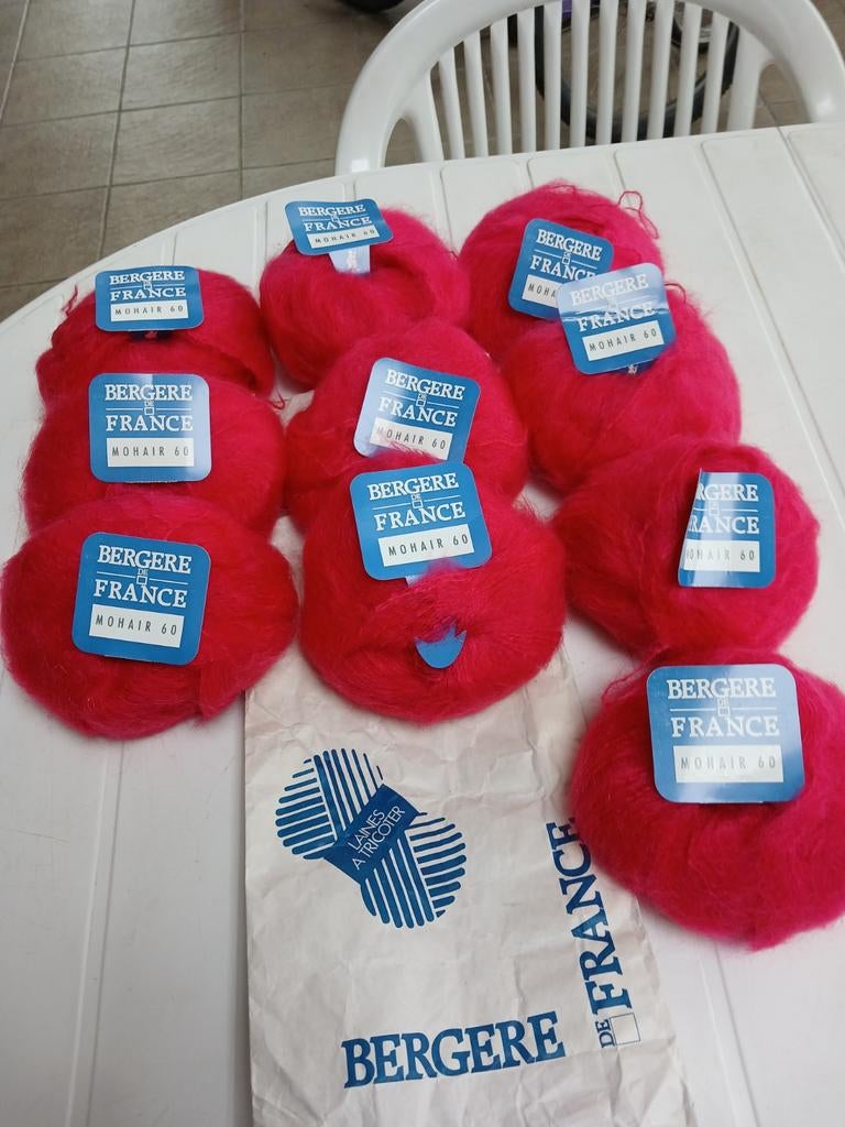 Bergère de France MOHAIR 60 wollen ballen, Ophalen of Verzenden