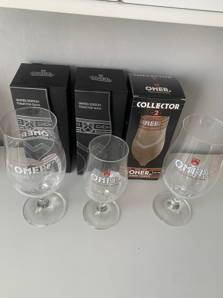 6 verres OMER (dont un 25 cl), Collections, Enlèvement ou Envoi, Neuf