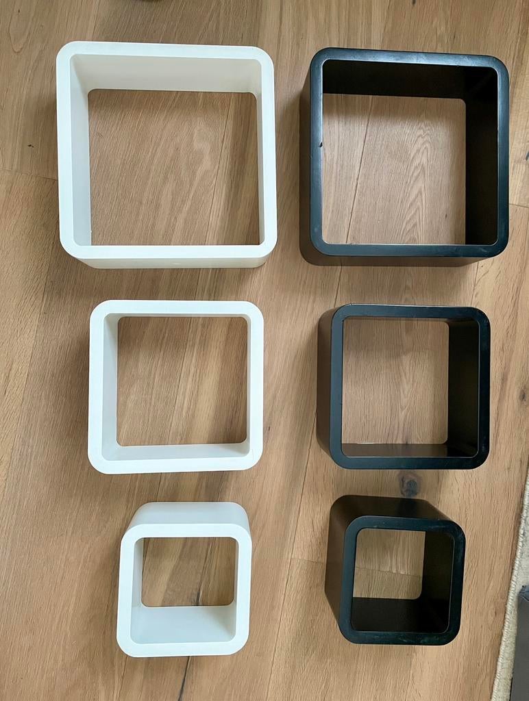 Wanddecoratie - wandcubussen, Ophalen, Zo goed als nieuw