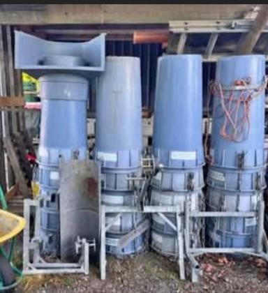 Goulotte de chantier, Ophalen, Gebruikt