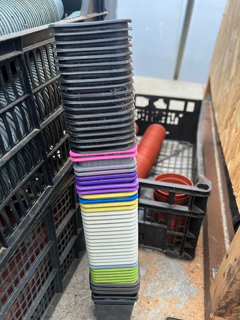 vierkante kweekpotten bloempotten 7 x 6 cm, Jardin & Terrasse, Enlèvement ou Envoi, Moins de 25 cm, Synthétique, Intérieur