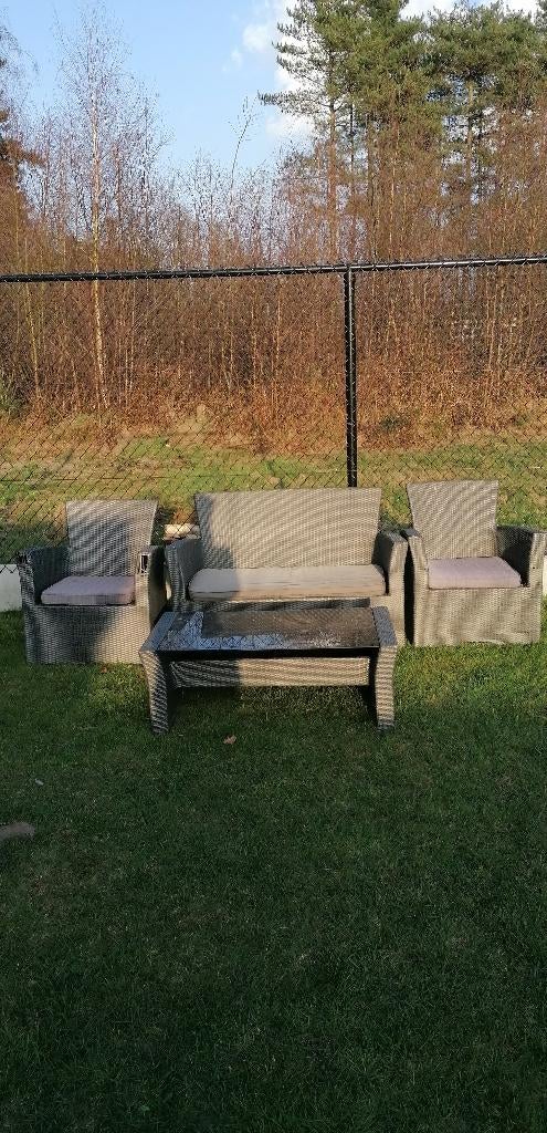 Gebruikte tuinset 4 delig, Tuin en Terras, Ophalen, Gebruikt, Tuinset