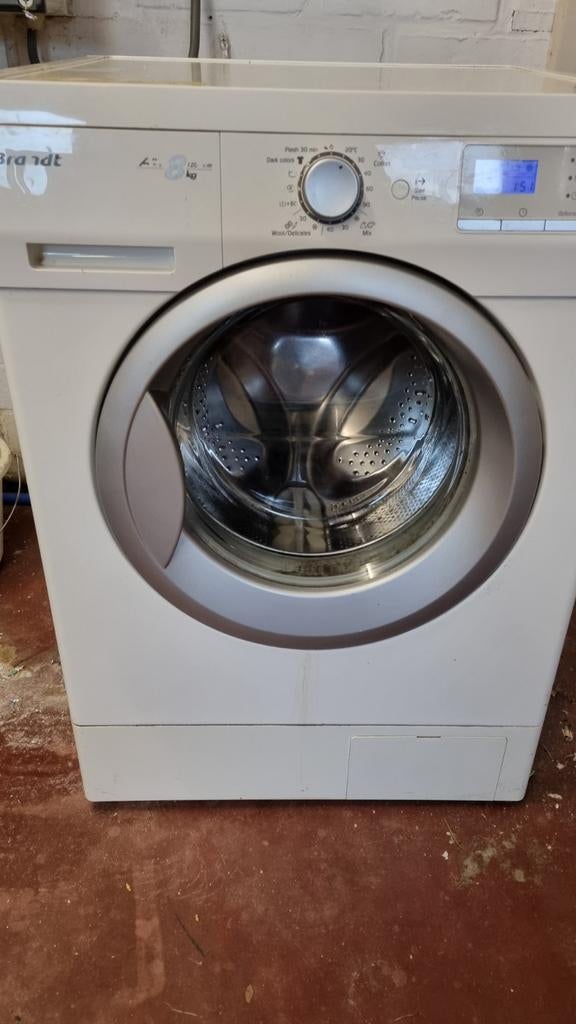 Wasmachine 8kg brandt, Elektronische apparatuur, Wasmachines, Ophalen, Gebruikt, 1200 tot 1600 toeren, 6 tot 8 kg