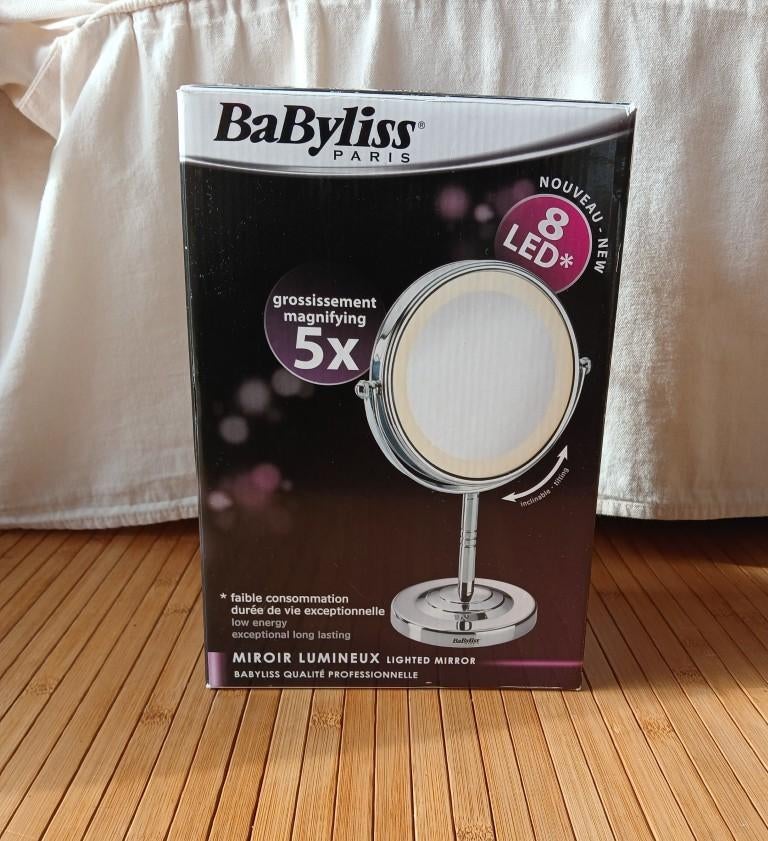 NEUF ! Miroir de maquillage, grossissement 5x, Enlèvement ou Envoi, Neuf, Accessoires