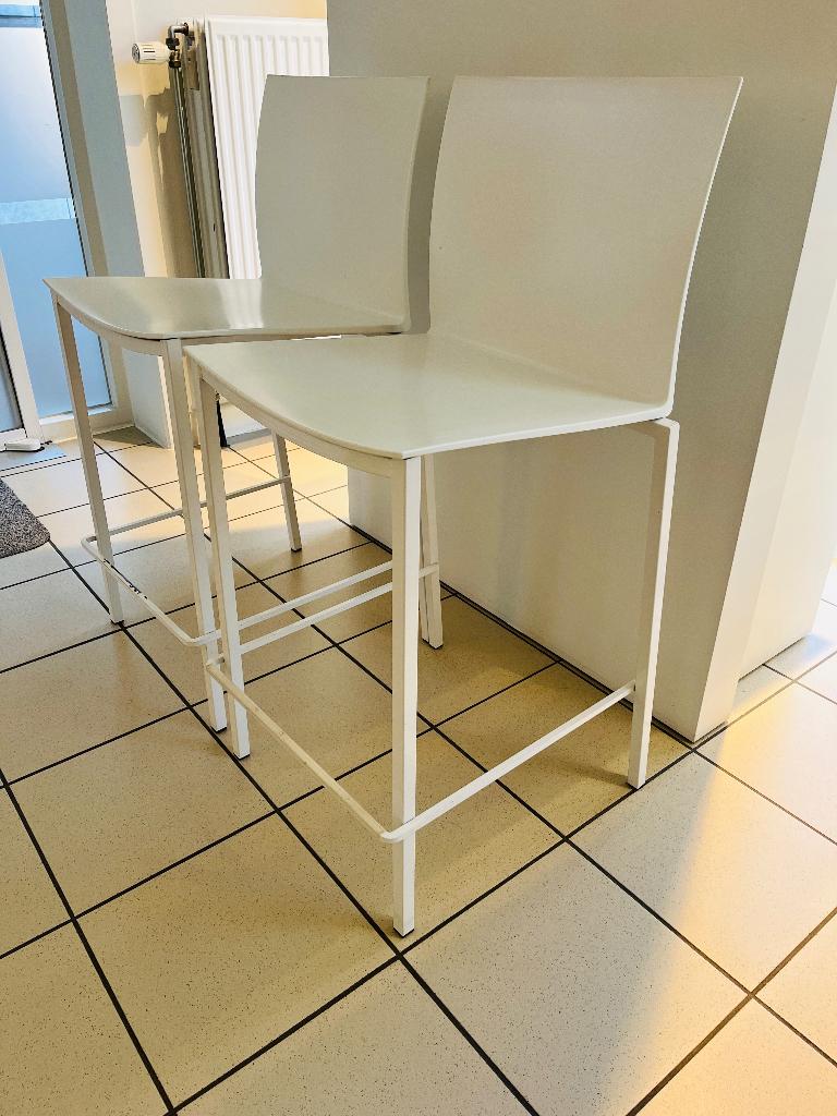 Barstoel voor in de keuken, Ophalen, Kunststof, Gebruikt, Met voetsteun