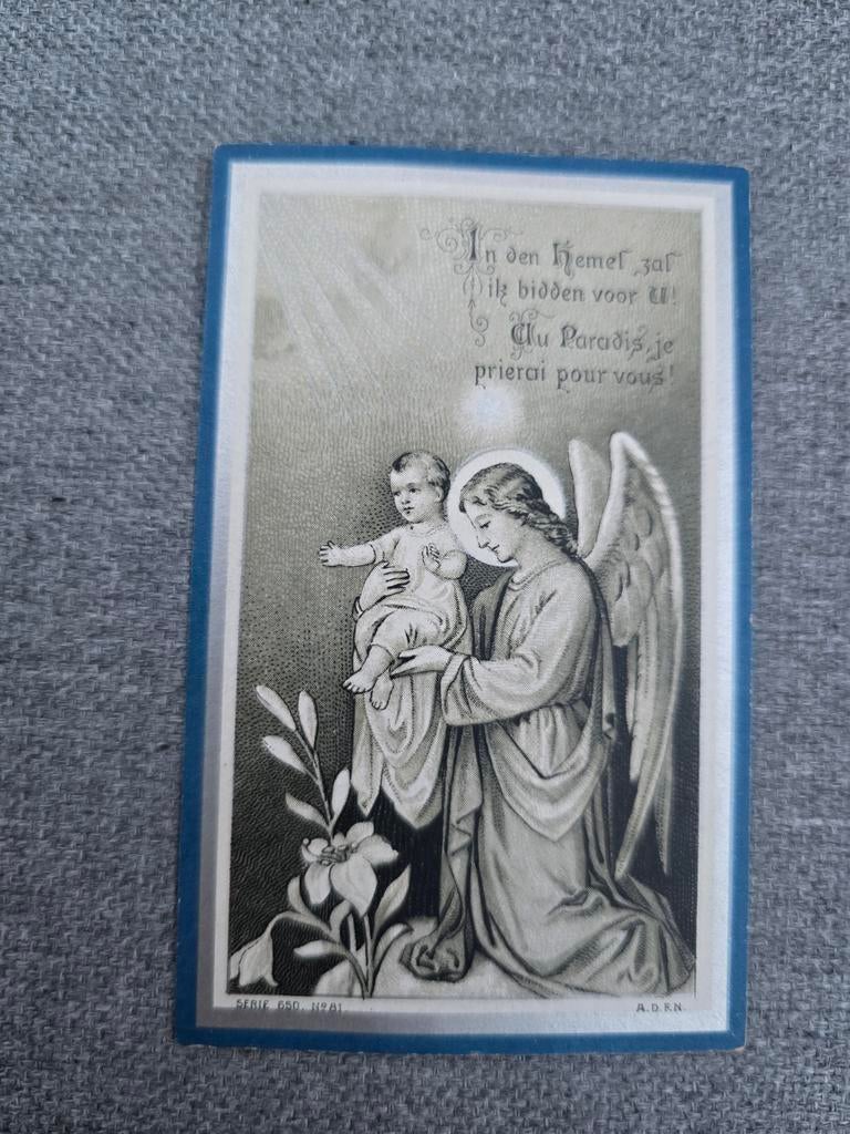 Doodsprentje kind 1912 , Herk de Stad, Ophalen of Verzenden, Bidprentje