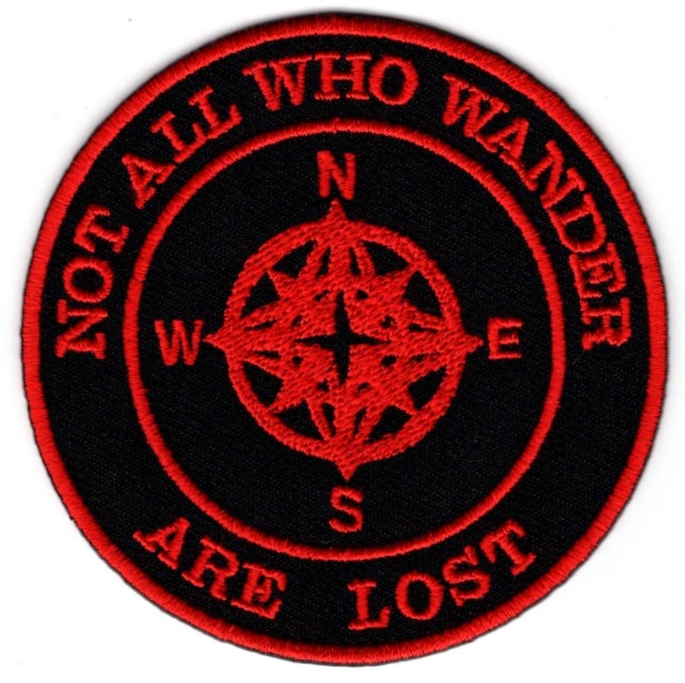 Kompas Wanders stoffen opstrijk patch embleem #1, Collections, Vêtements & Patrons, Envoi, Neuf