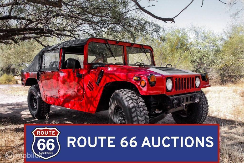 Hummer H1 | 1985 | Route 66 Auctions, Auto's, Hummer, Zwart, Bedrijf, Handgeschakeld
