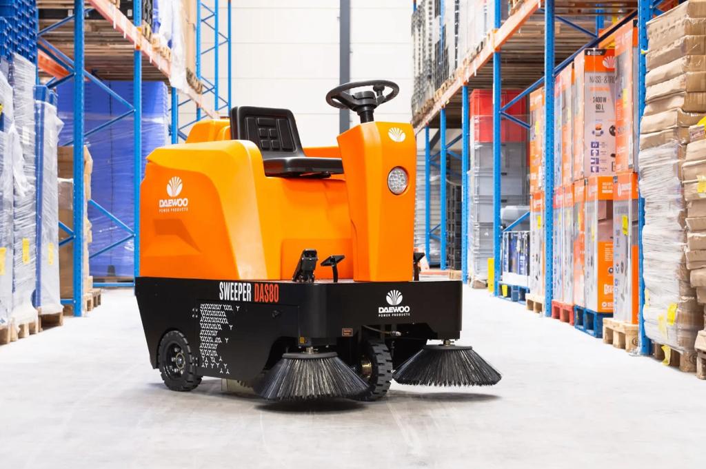 Veegmachine 1250mm werkbreedte, Ophalen