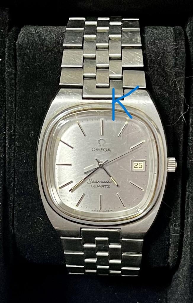 Vintage Omega Seamaster Quartz 1342, Montre-bracelet, Enlèvement ou Envoi, Acier, Utilisé