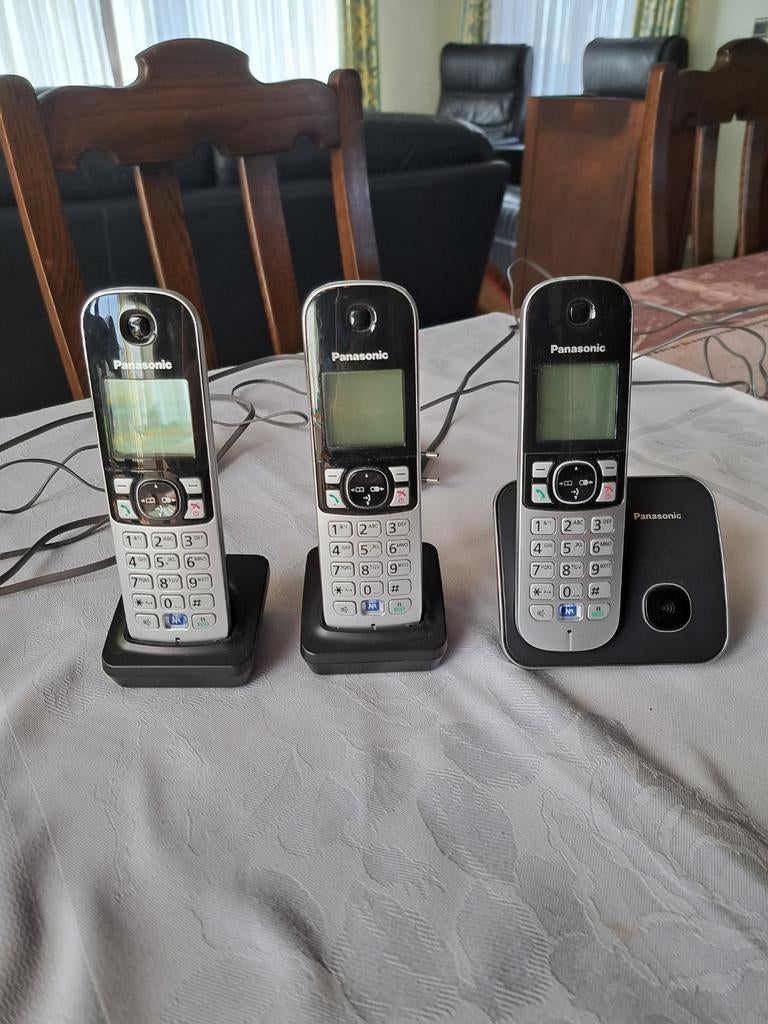 Lot de 3 téléphones fixes Panasonic, Télécoms, Enlèvement