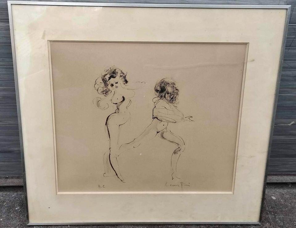 Lithographie hors commerce signe Léonor fini, Antiquités & Art, Art | Lithographies & Sérigraphies, Enlèvement ou Envoi