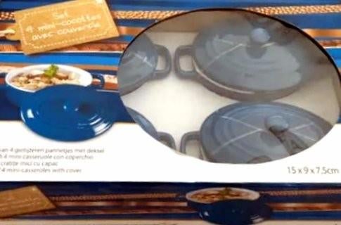 Set van 4 mini-ovenschalen met deksel, Ophalen of Verzenden, Nieuw, Kookpan of Snelkookpan