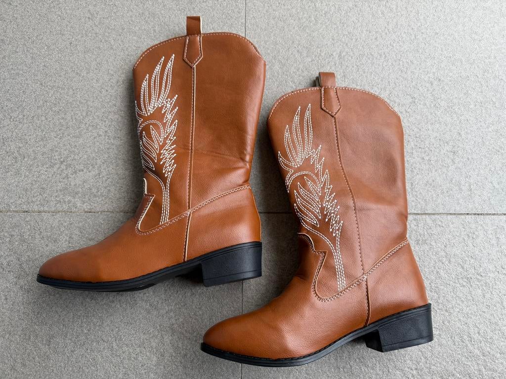 Cowboy laarzen bruin maat 36 NIEUW, Kleding | Dames, Schoenen, Hoge laarzen, Bruin, Nieuw, Ophalen of Verzenden