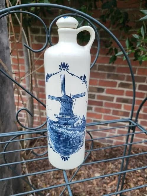 Prachtige Vintage Delfts Blauwe Jeneverkruik, Ophalen