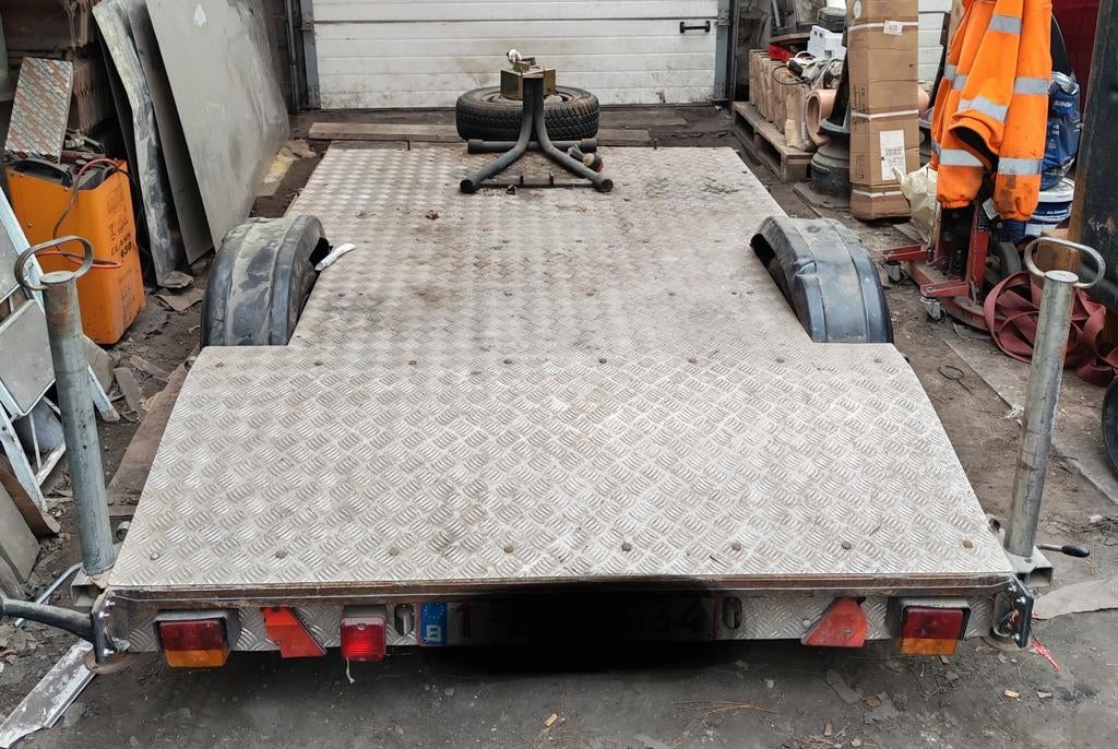 Remorque plateau, Ophalen