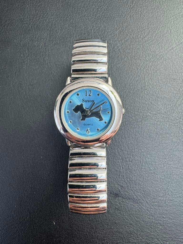 Saxon quartz horloge Schnauzer, Verzenden, Zo goed als nieuw