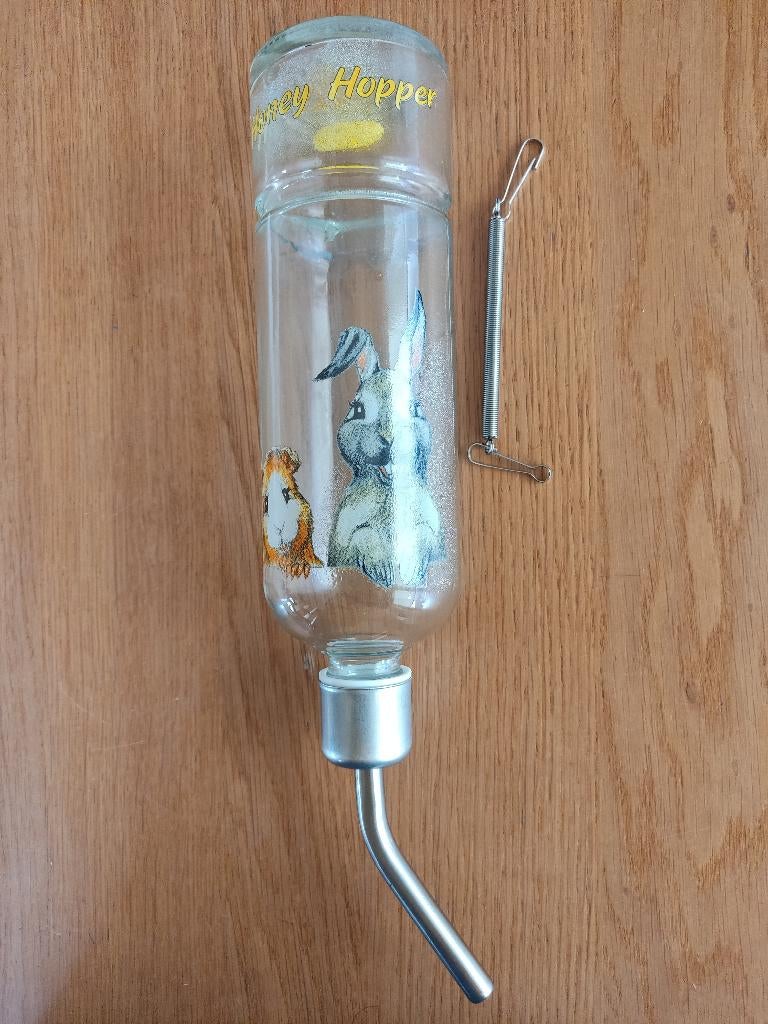 Drinkfles knaagdier 500 ml, Ophalen, Zo goed als nieuw, Voerbakje