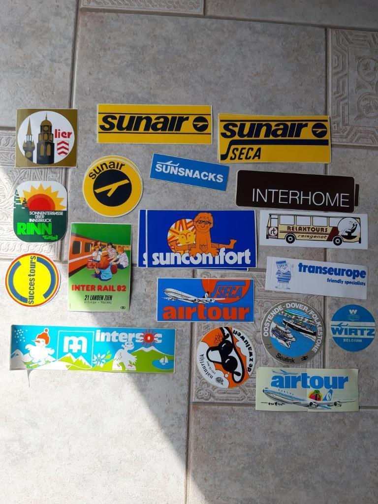 zelfklevers thema Reizen, Verzamelen, Ophalen, Zo goed als nieuw
