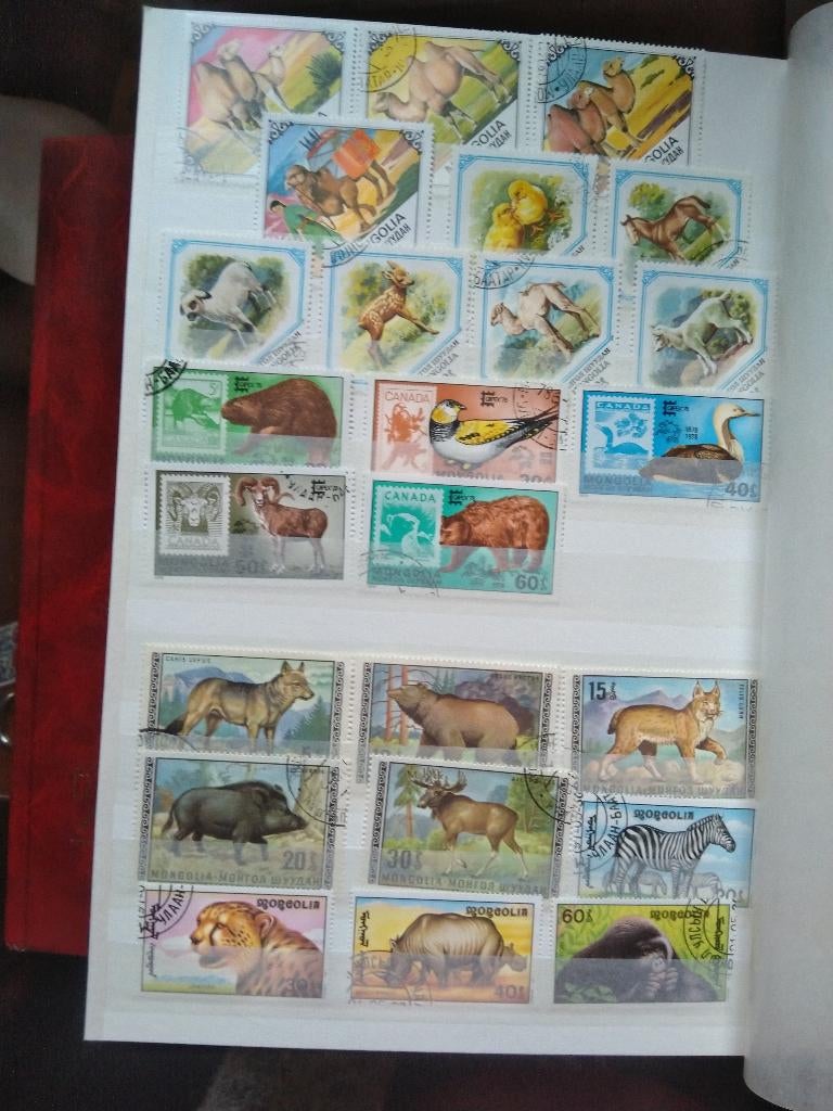 Mongolië, verzameling van ca. 500 postzegels, Verzenden