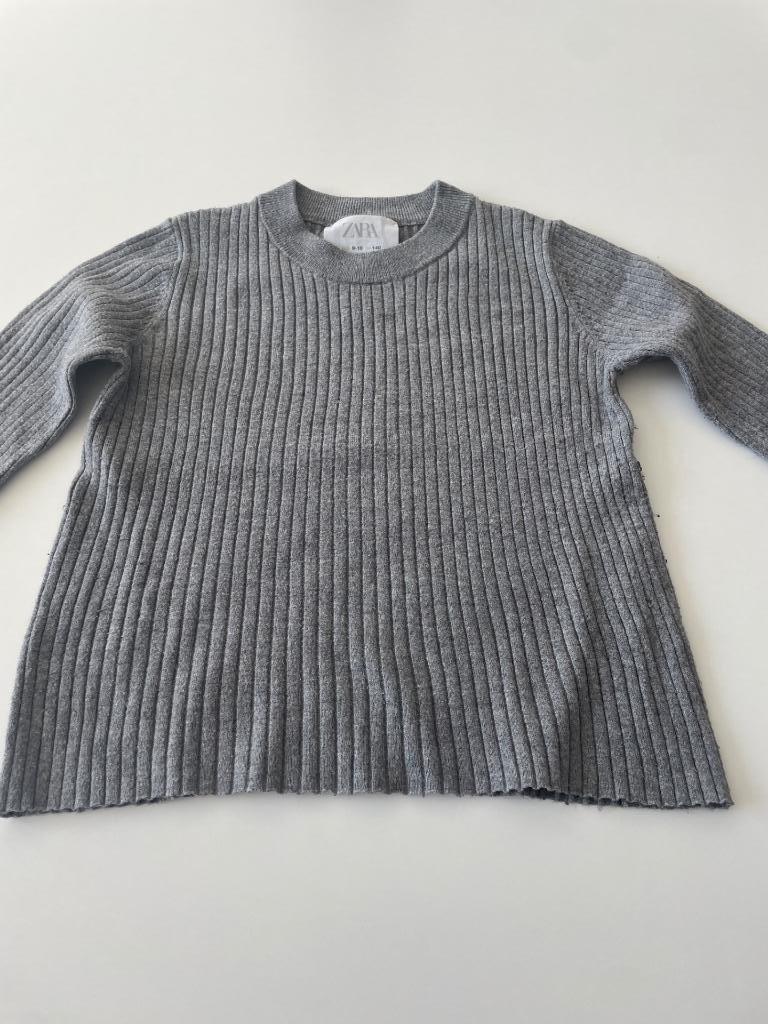 Pull gris taille 140 de la marque Zara, Enlèvement ou Envoi, Chemise ou À manches longues, Comme neuf, Zara
