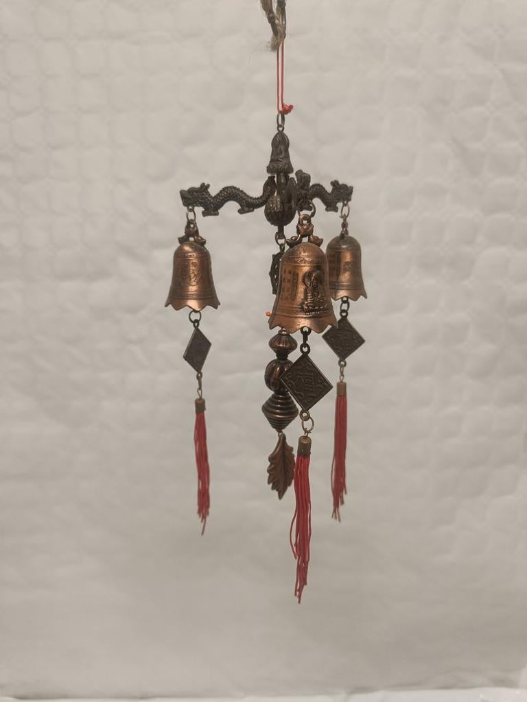 Carillon Feng Shui Dragons – Clochettes porte-bonheur, Enlèvement ou Envoi