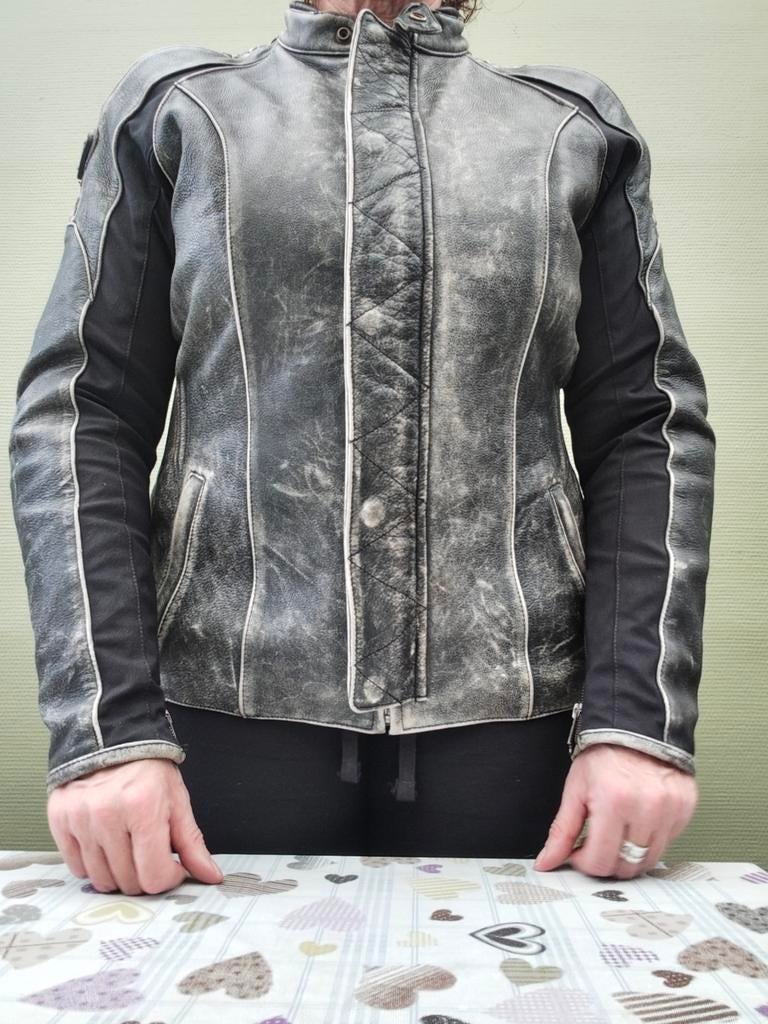 Super mooie vintage motorvest Triumph, Ophalen, Dames